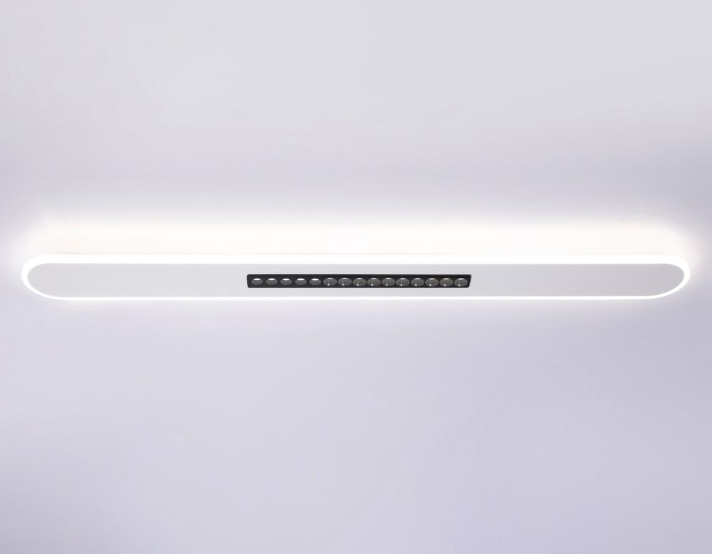 Светильник 120*12,5*4 см, LED 70W, 3000К, белый, черный Ambrella Comfort LineTech FL51445