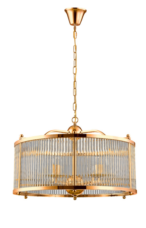 Люстра 60 см, Crystal Lux TADEO SP6 D600 GOLD/TRANSPARENTE Золото
