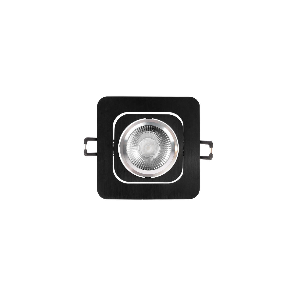 Встраиваемый светильник 10*10*2,5 см, GU10 LOFT IT Trick 10342 Black черный