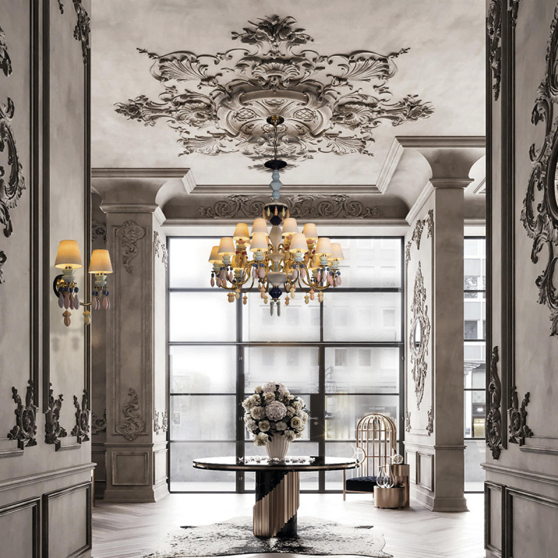 Светильник 93 см, Loft IT Grace 10203/12+8 Mult, золото