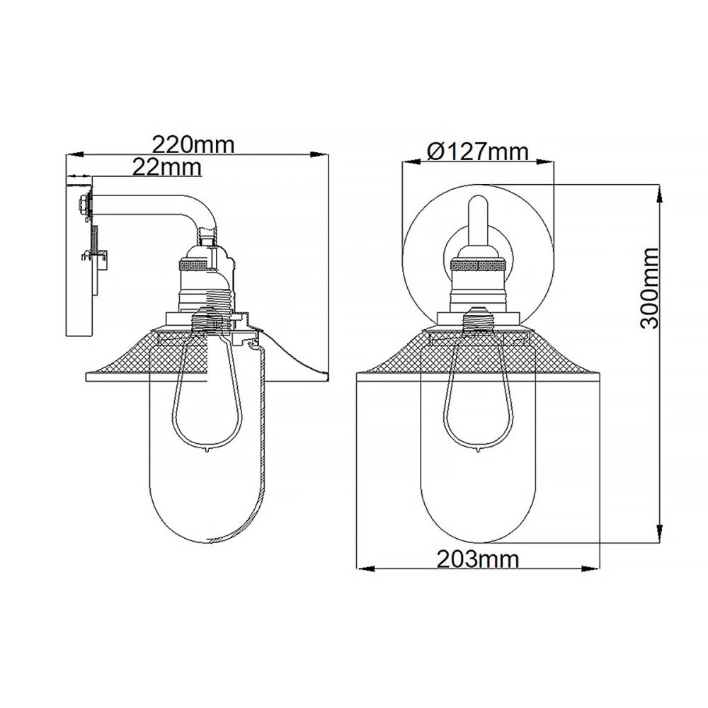 Бра для ванных комнат Hinkley, Арт. QN-RIGBY1-BATH-PC