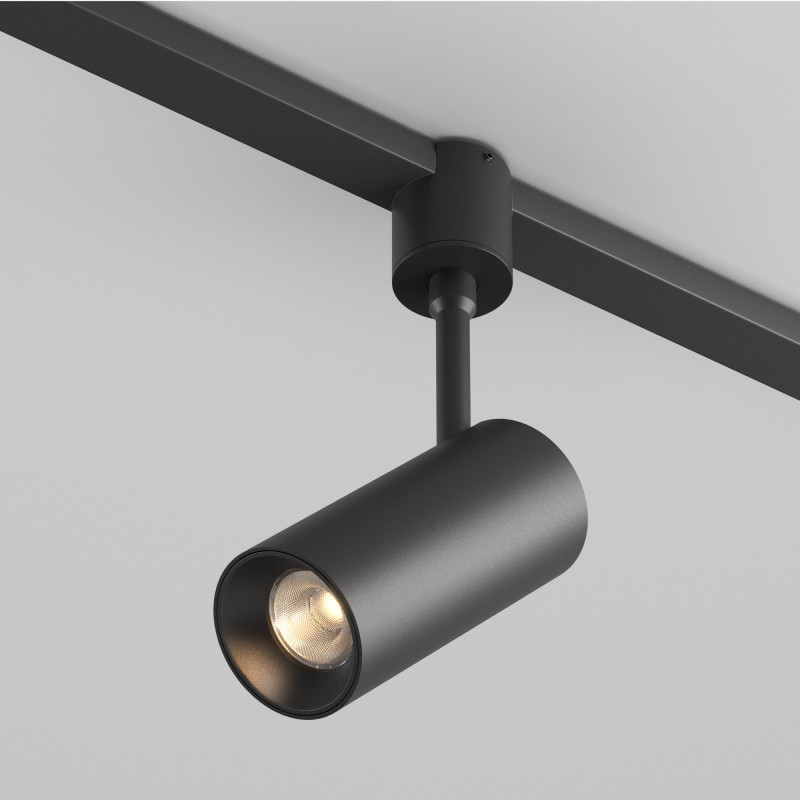 Трековый магнитный светильник 5 см, 10W, 3000K, Maytoni Focus Led TR163-1-10W3K-M-B, черный