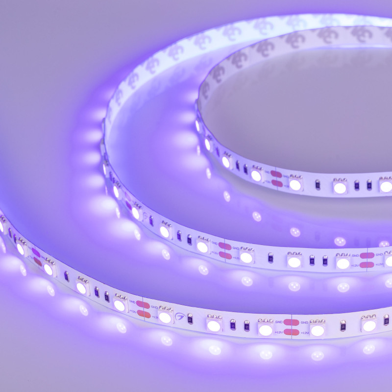 Лента RT-B60-10mm 12V UV400 (14.4 W/m, IP20, 5060, 5m) (Arlight, Открытый) 012815(2). Цена указана за 5 метров. Продается кратно 5 метрам.