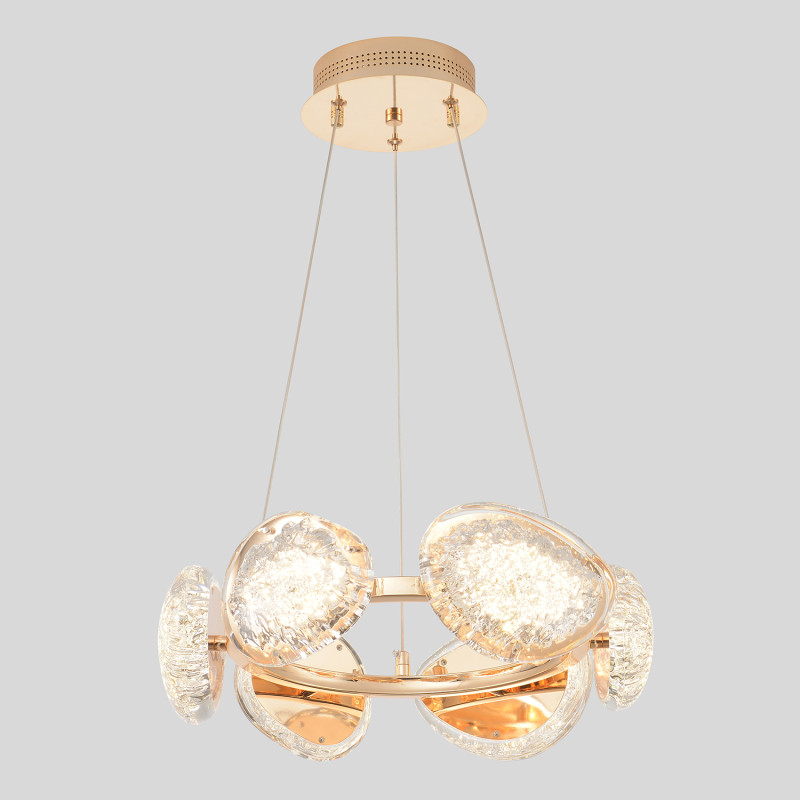 Светильник 40 см, 48W, 3000-6000K, Crystal Lux FELICIDAD SP48W LED, золото