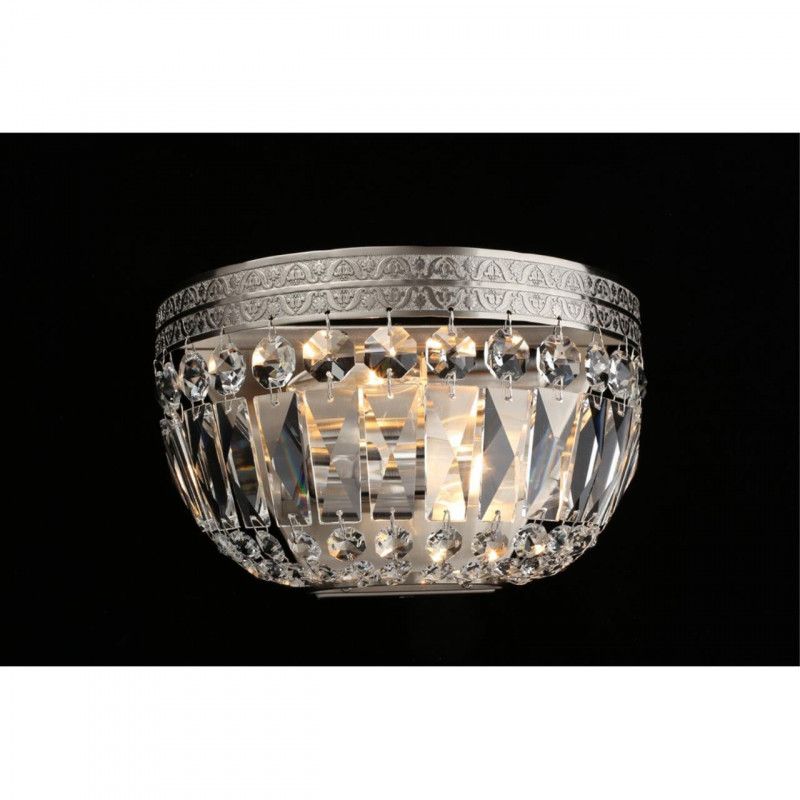 Бра 14*25*15 см, 2*E14, 40W, Aployt Lidi APL.757.11.02, никель