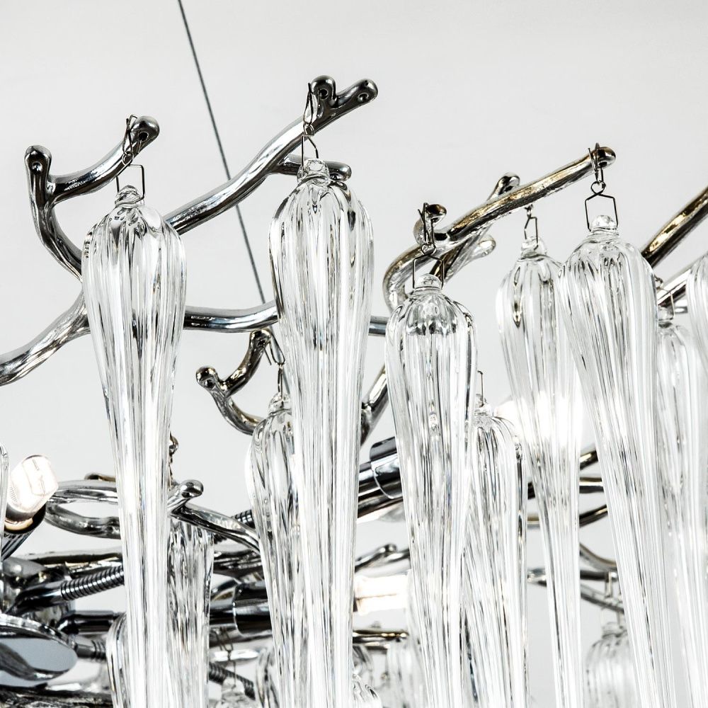 Подвесная люстра 76*76*140 см, G9 10xG9W, Хром MODESTYLE MS.2114.760