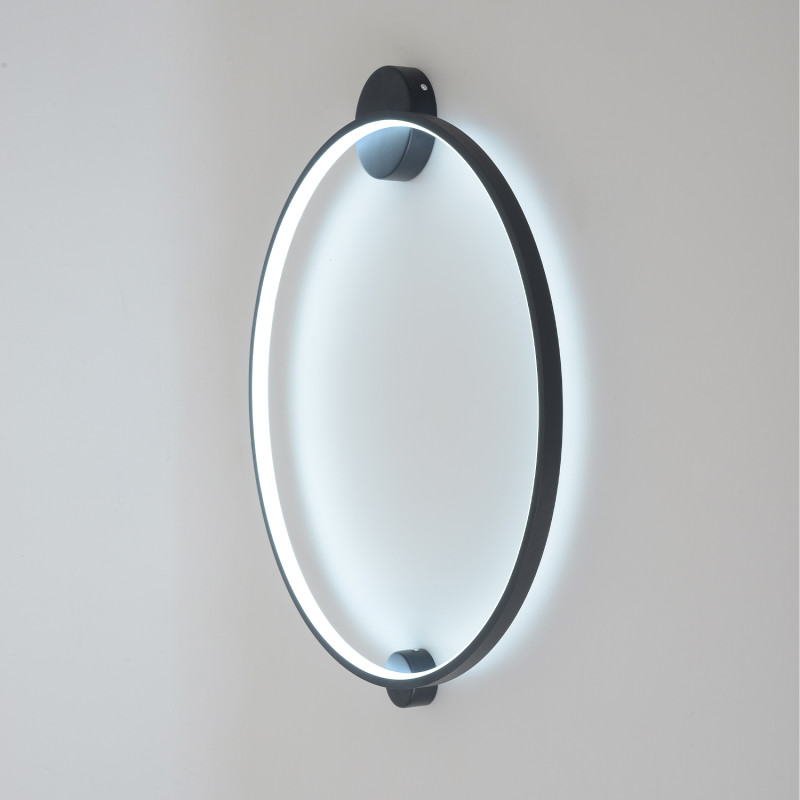Настенный светильник 60 см, 26W, 3000-6000K, Crystal Lux REAL AP26W LED BLACK, черный