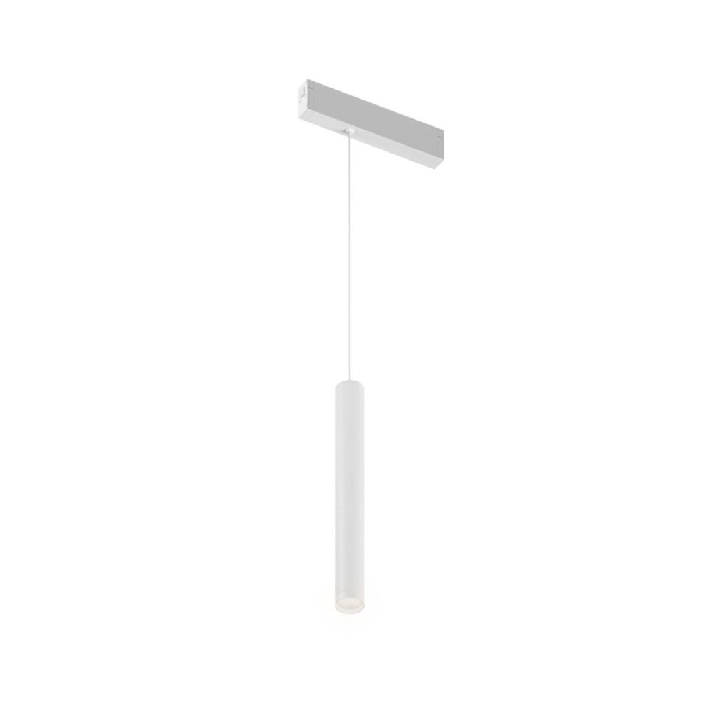 Трековый однофазный светильник 22 см, 10W, 3000K, Denkirs Simple Spot DK8108-WH, белый
