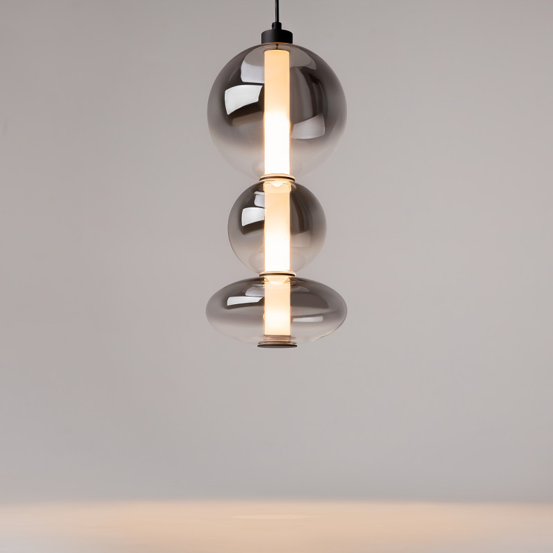 Подвесной светильник 20*20*371 см, LED, 24W, 3000К, Maytoni Futuro MOD307PL-L24B3K черный