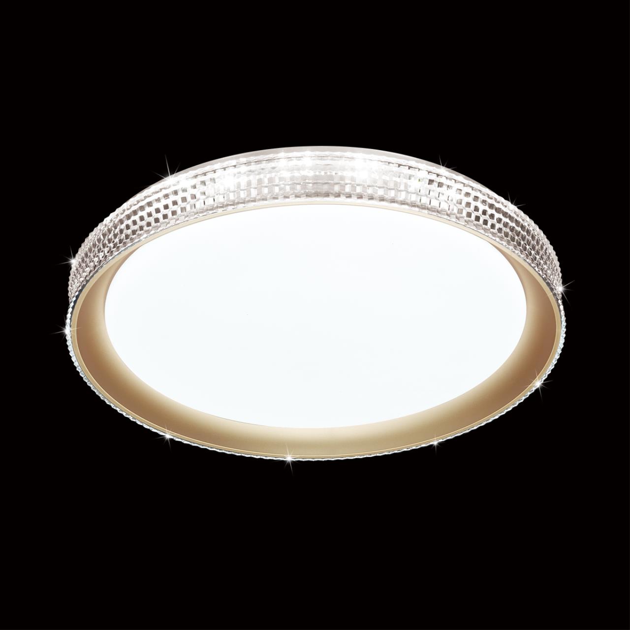 Cветильник 39,5*7,2 см, LED 48W, 3000-6000 К, IP43, белый/золотистый, пластик Sonex Shiny, 3054/DL