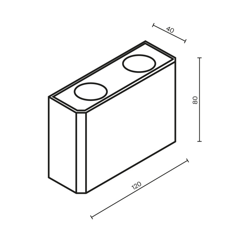 Светильник настенный 4*12*8 см, LED, 4W, 3000К, Maytoni Show O433WL-L4W3K белый