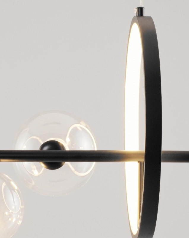 Подвесная люстра 30*90 см, G9 280 W, Moderli Dakisa V10301-7P Черный