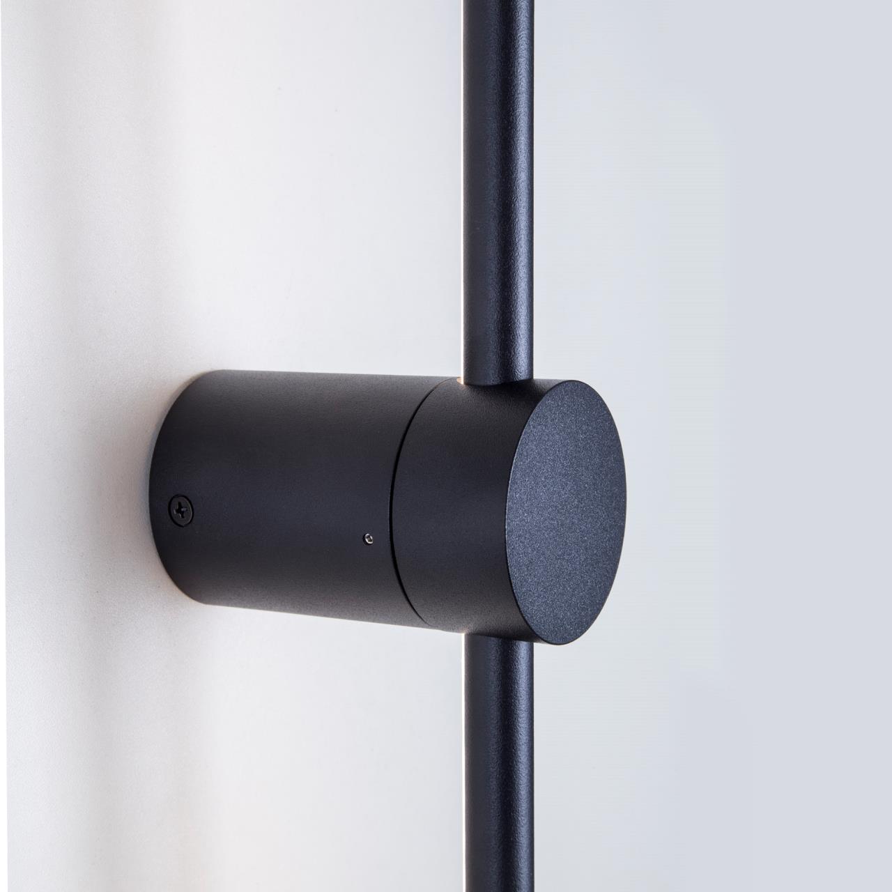 Бра 6*10*100 см, LED 27W, 3000 / 6000K, LED4U L7271-1000 BK черное