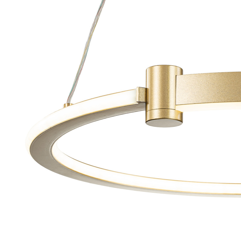 Подвесной светильник 44 см, 46W, 3000-6500K, Indigo Circolato V000077L, золото, 14015/1P Gold