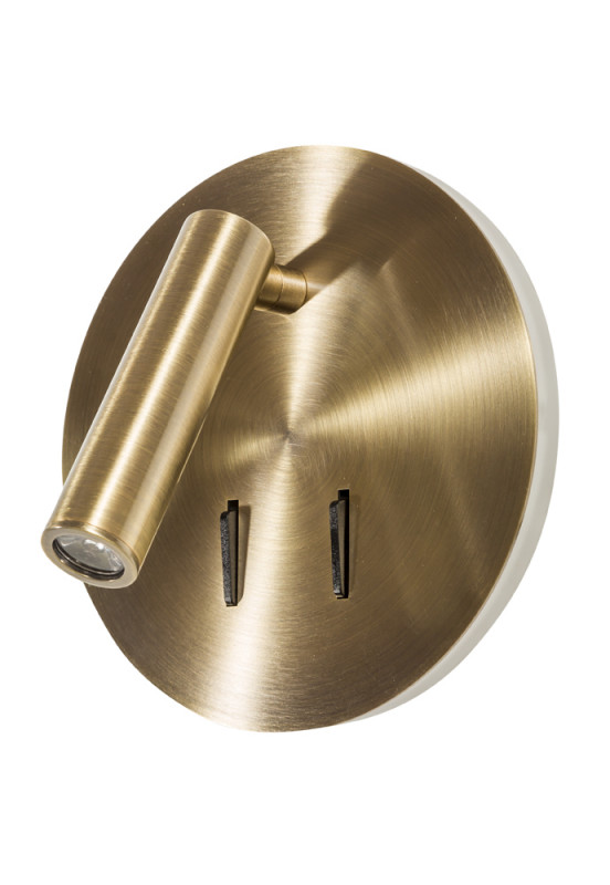 Настенный светильник 15 см, 1*3W/6W/9W, 3000K, Crystal Lux CLT 223W BZ Бронза