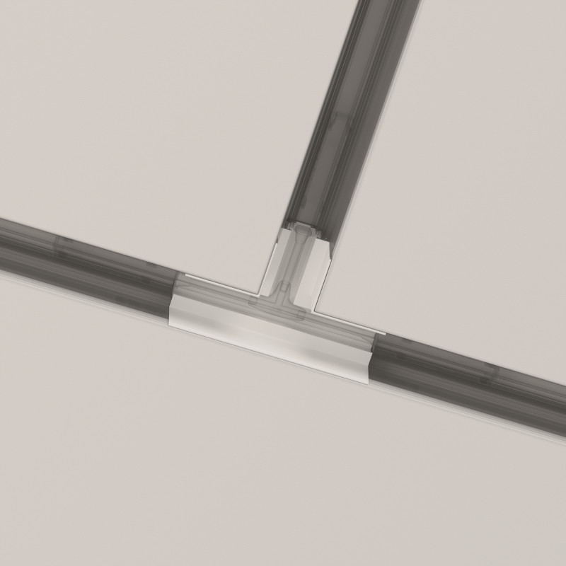 Коннектор Т-образный встраиваемый Maytoni Technical Magnetic track system Gravity TRA010CT-42W белый