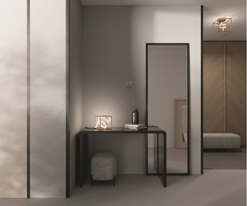 Настольная лампа 20*20*20 см, LED, 3000К, Maytoni Membrane MOD345TL-L11BS3K латунный