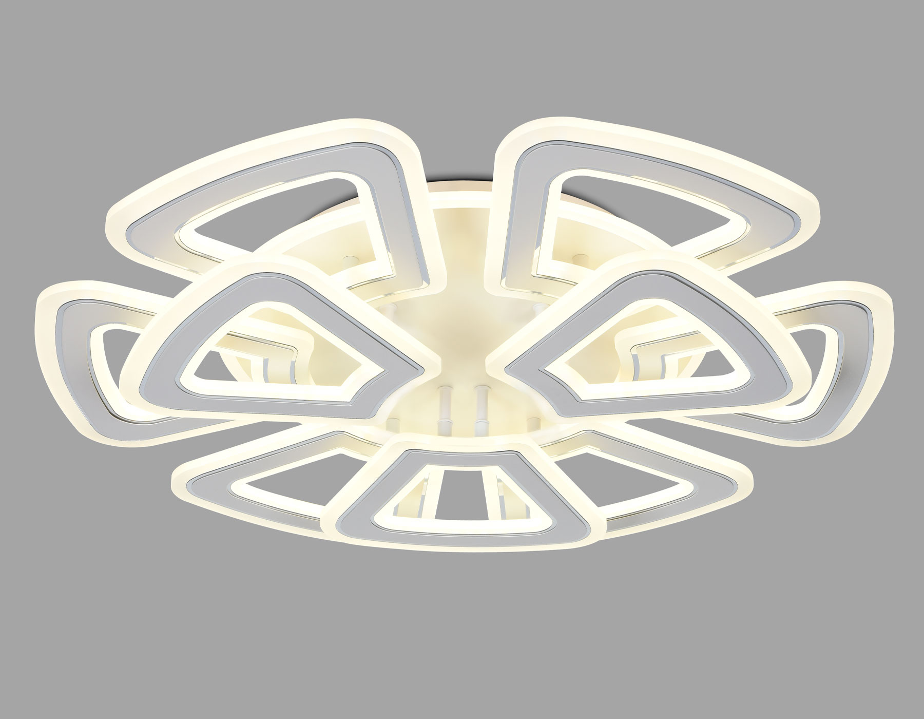 Светильник 65*64*13 см,  210W, 3000К, белый, хром Ambrella Acrylica Original FA8892