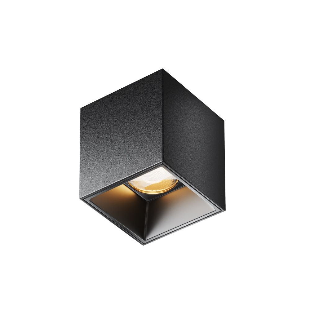 Светильник  C064CL-5W2.7K-SQ-B 5,3*5,3*-6 см, *LED*5W, K, Maytoni technical Alfa LED C064CL-5W2.7K-SQ-B, Черный
