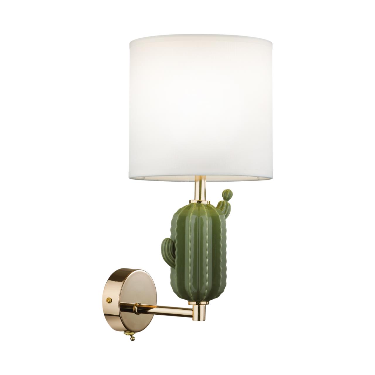 Бра  20*17*36 см, 1*E14*40W Odeon Light Cactus 5425/1W золотой