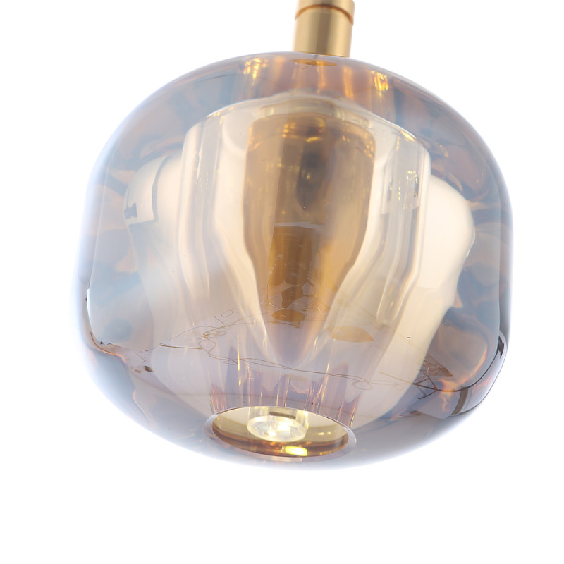 Светильник 10 см, BOX SP1 GOLD/AMBER, золото