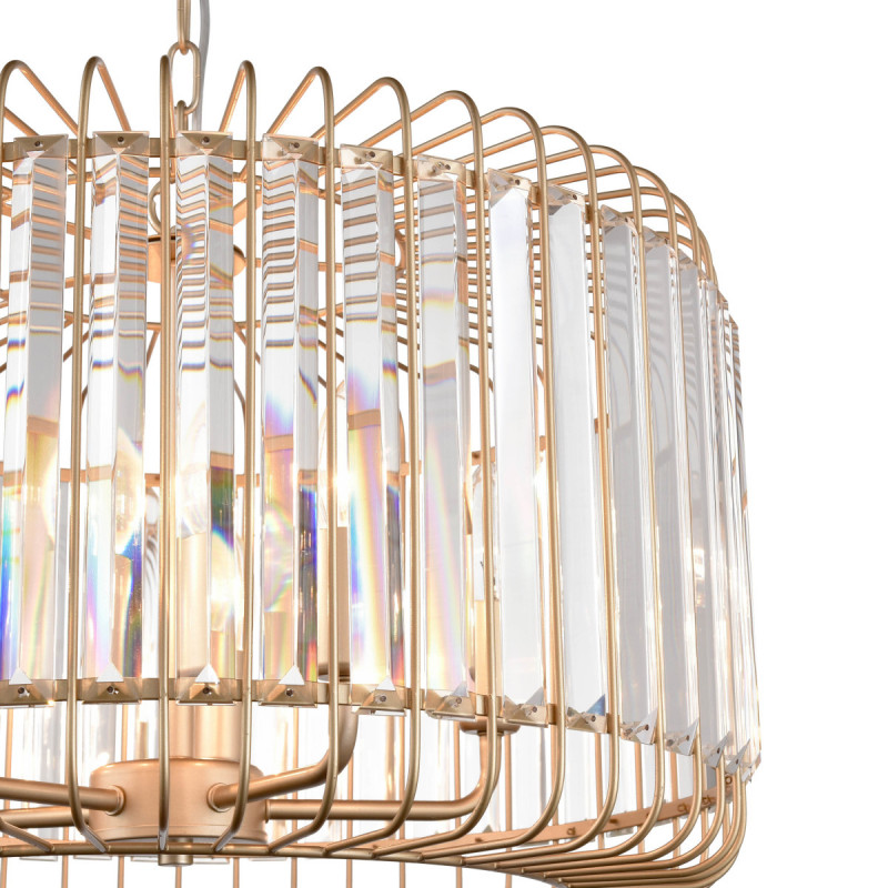 Подвесная люстра  51*130 см, 5*E14 шампань Vele Luce Angelica VL3044P05