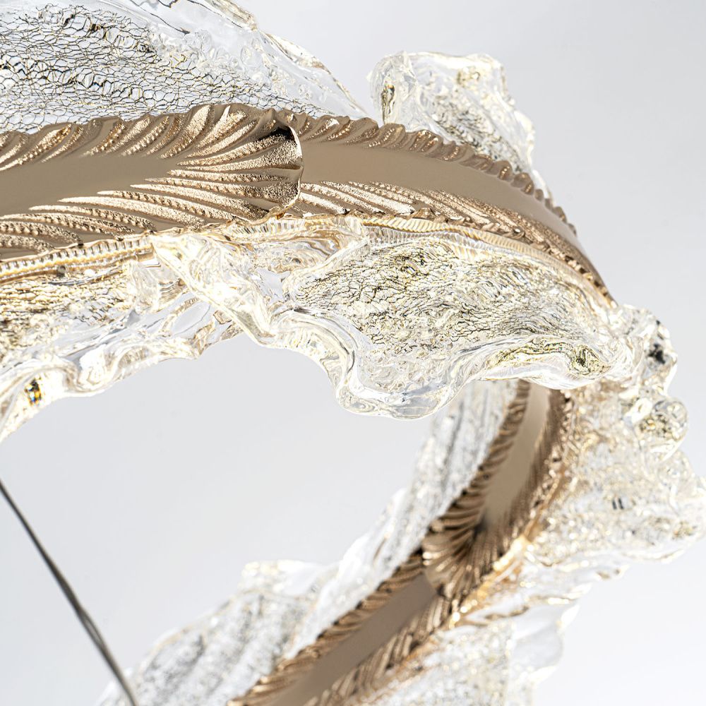 Люстра 60 см, *LED*70W, 4000K, Modelux  ML.8180.600 CP, Шампань