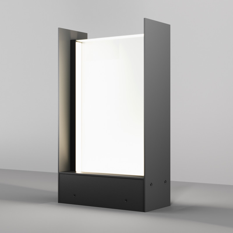 Садово-парковый светильник 17,5*8*30 см, LED, 20W, 3000К, Maytoni Reso O445FL-L20GF3K серый