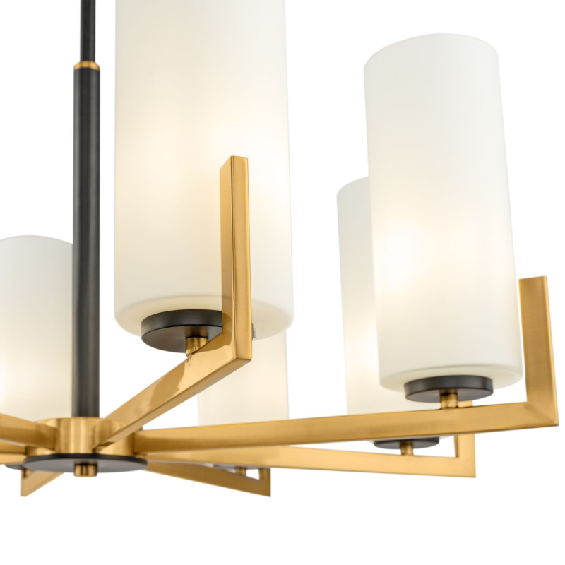 Люстра на штанге Maytoni Fortano MOD089PL-08BS, диаметр 76 см, латунь
