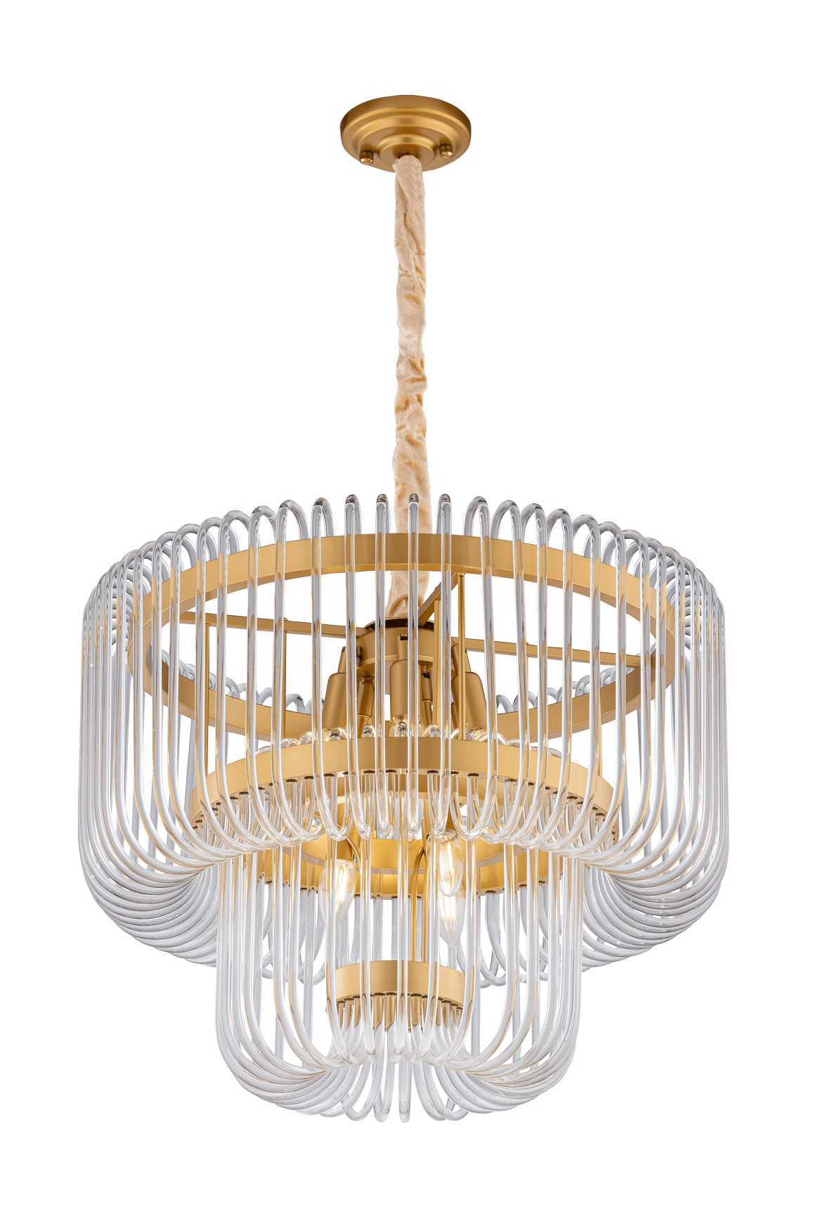 Люстра 620*470, 9*E14, 40W NewRgy Cristallo 5565A/9 SP BRS, Золото