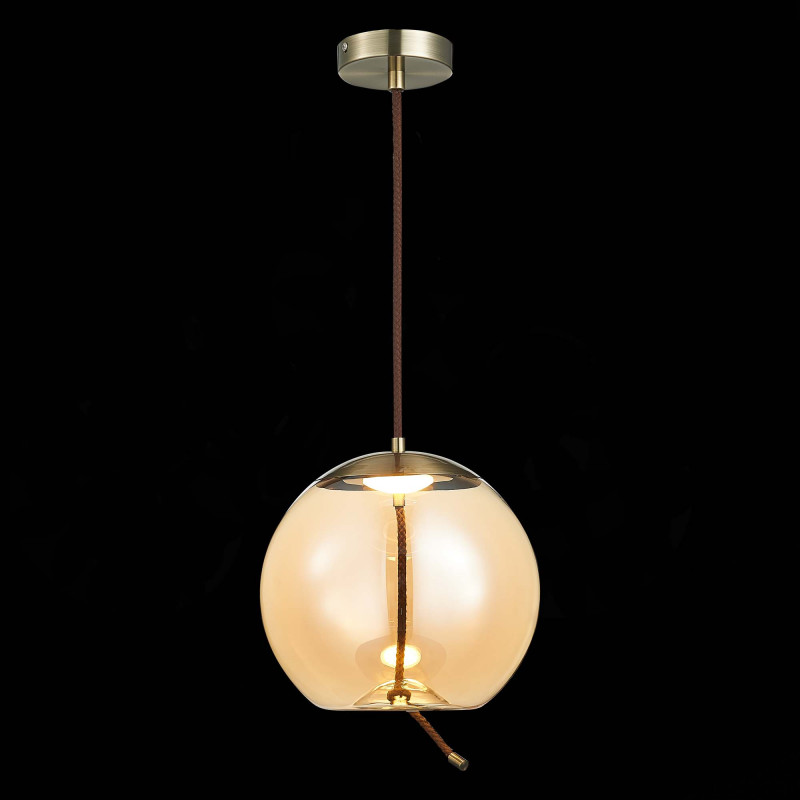 Люстра подвесная 30 см, 10W 3000K ST LUCE OZZIO SL6108.313.01 Бронза