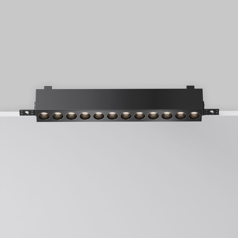 Встраиваемый светильник  DL065-20W3-6K-TRS-B 30,3*2,95*-6 см, *LED*20W, 6000K, Maytoni technical Points DL065-20W3-6K-TRS-B, Черный