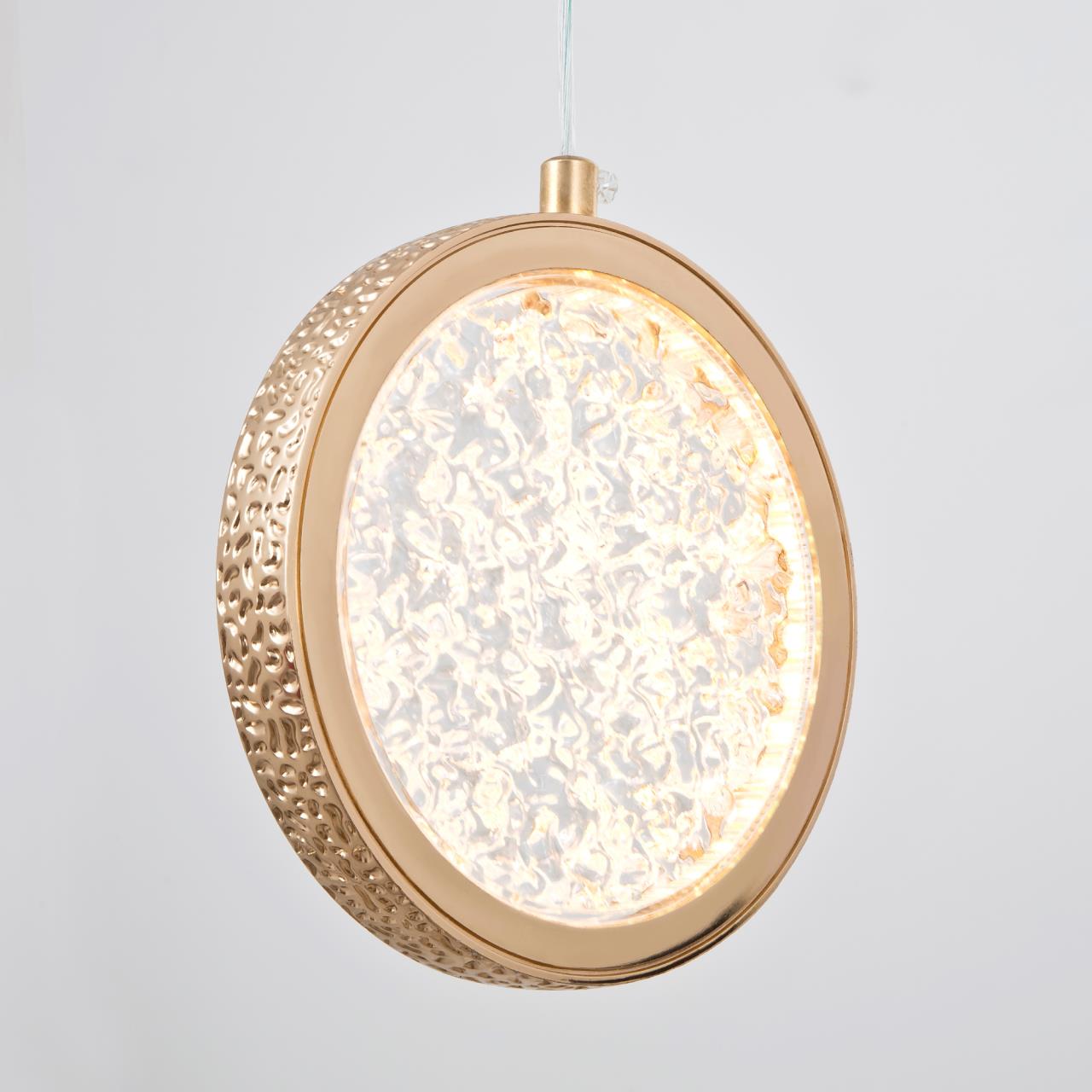 Подвесной светильник 15*2,5*100 см, LED 7W, 4000K, Золото LED4U L7108-150 GD