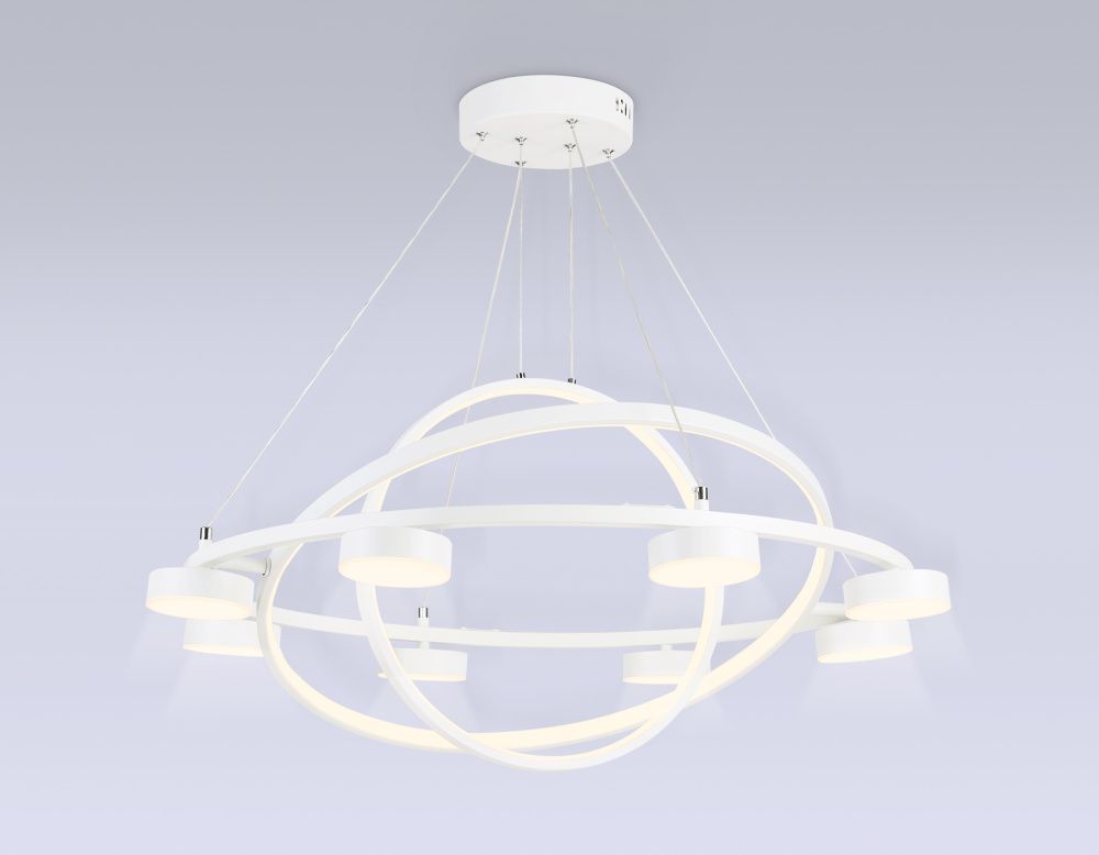 Светильник подвесной 80*8*120 см, LED 112W, 3000К, белый Ambrella Comfort LineTech FL51777