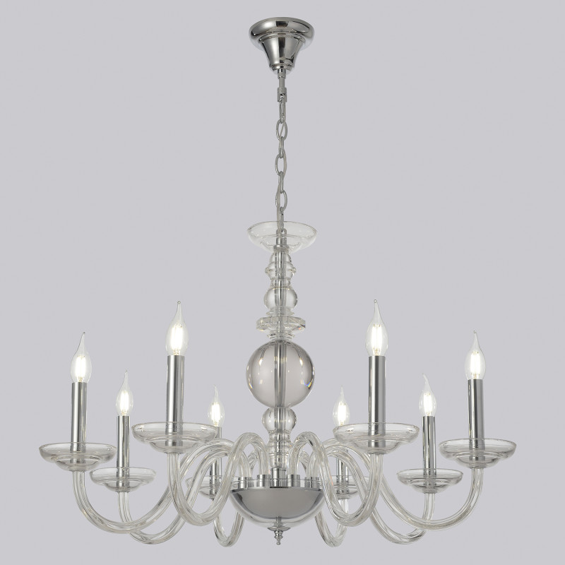 Светильник 80 см, Crystal Lux ARABESQUE SP8 CHROME, хром
