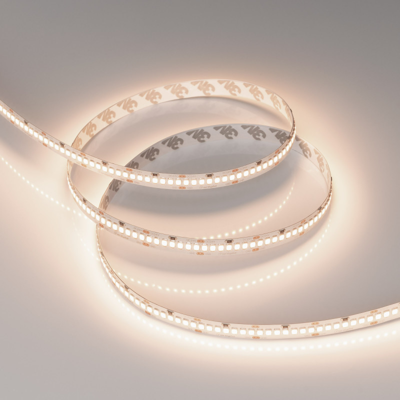 Лента RT-A252-10mm 24V Warm3500 (11 W/m, IP20, 2835, 5m) (Arlight, Открытый) 028619(2). Цена указана за 5 метров. Продается кратно 5 метрам.