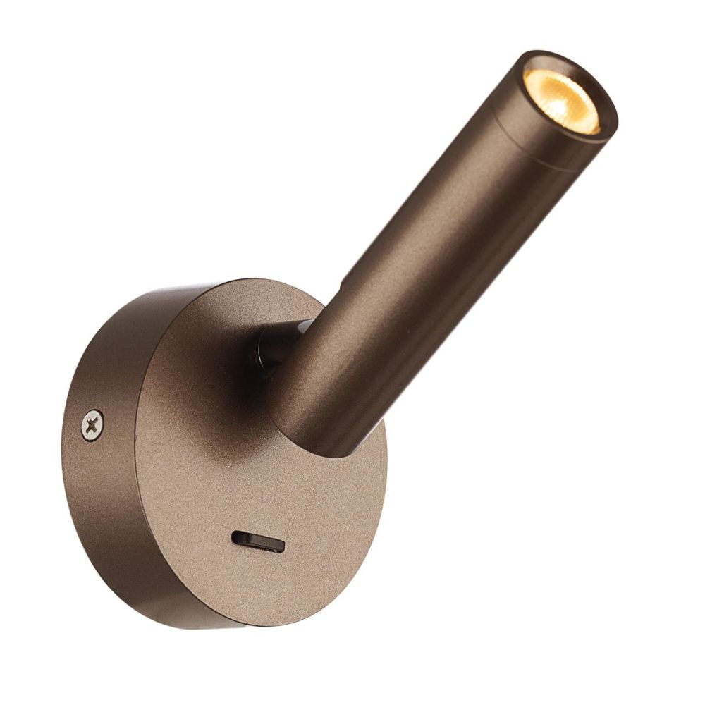 Светильник 11 см, 3W, 3000K, Citilux DEKART CL704103, коричневый