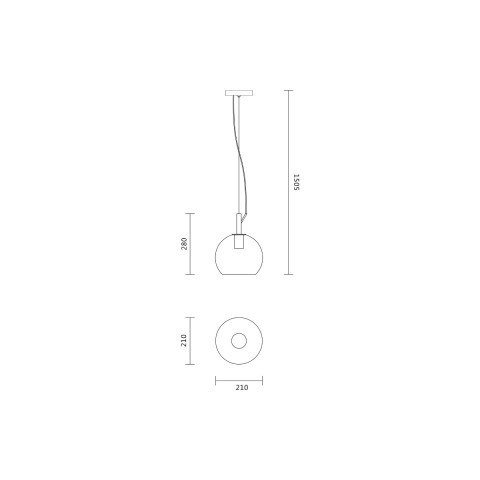 Подвесной светильник  21*151 см, 1*E27 черный Vele Luce Bahamas VL5202P11