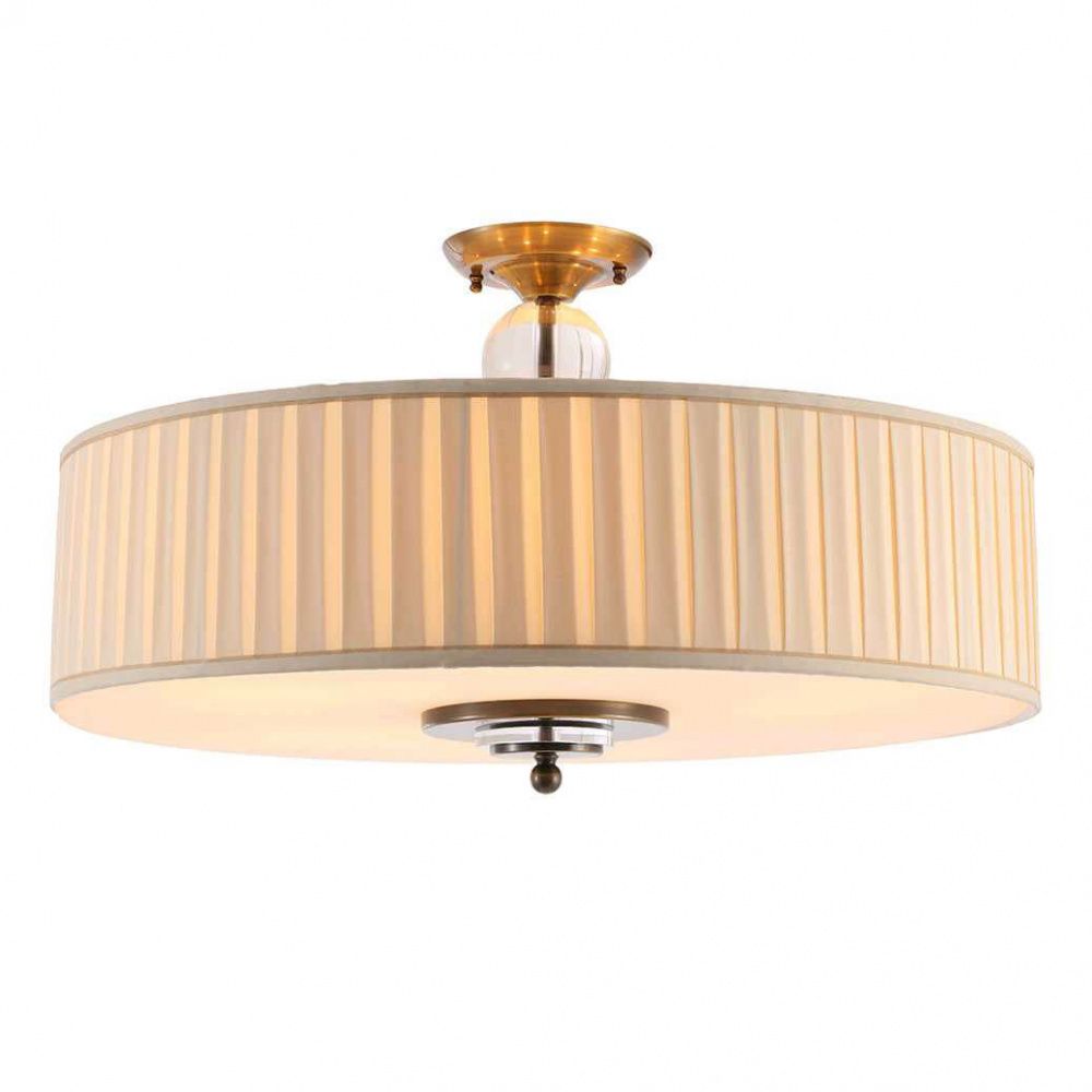 Потолочный светильник Newport 3109/PL B/C, бежевый-латунь, диаметр 70 см