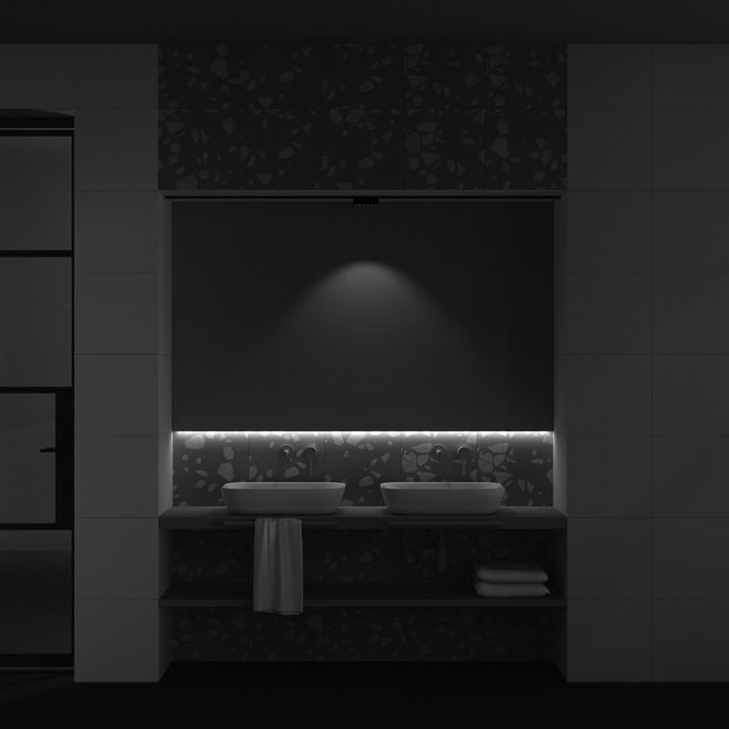 Светильник 12 см, 6W, 3000K, Maytoni Points TR082-1-6W3K-M-B, черный