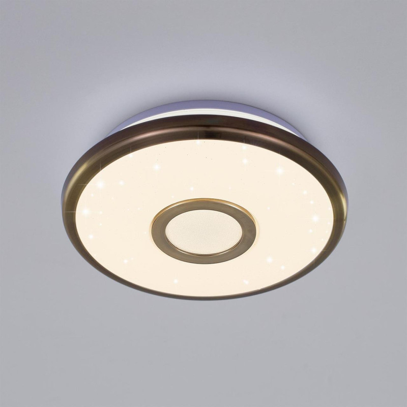 Светильник 21 см, 12W, 3000К Citilux СтарЛайт CL70313, бронза, теплый свет