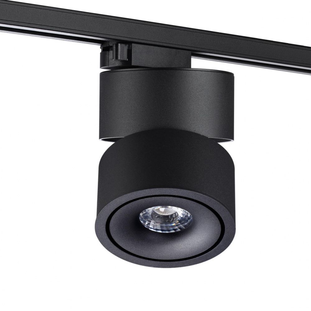 Светодиодный светильник 10 см, 15W, 4000K, Novotech Groda 358777, черный