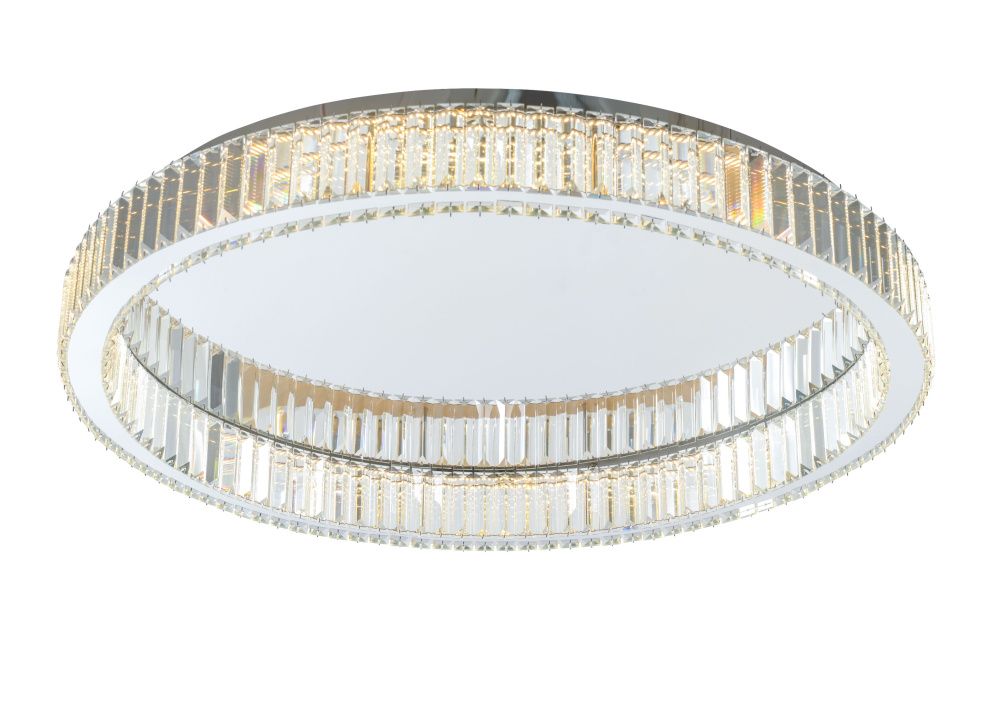 Люстра Ø800 x H120, мм, 80W 3000-6000K, CHR (Хром) NewRgy 2934R/80W CHR