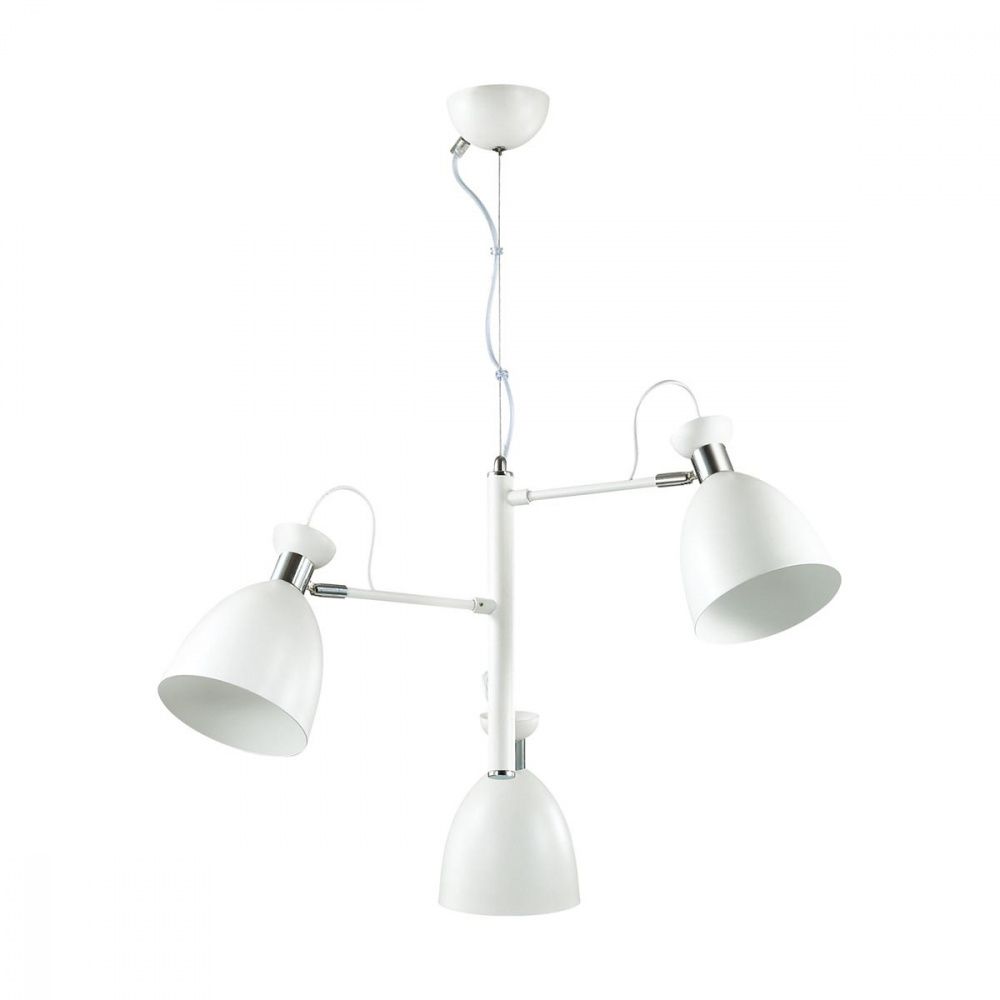 Подвесная люстра Lumion Kizzy 3734/3 Белый/хром, диаметр 58 см
