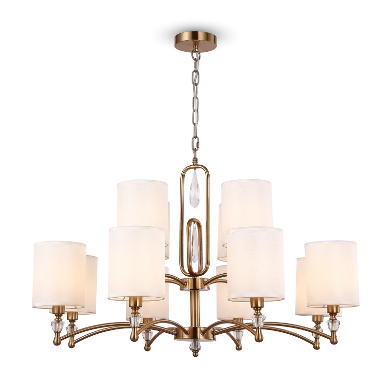 Светильник 88 см, Freya Riverside FR1007PL-12BS, латунь