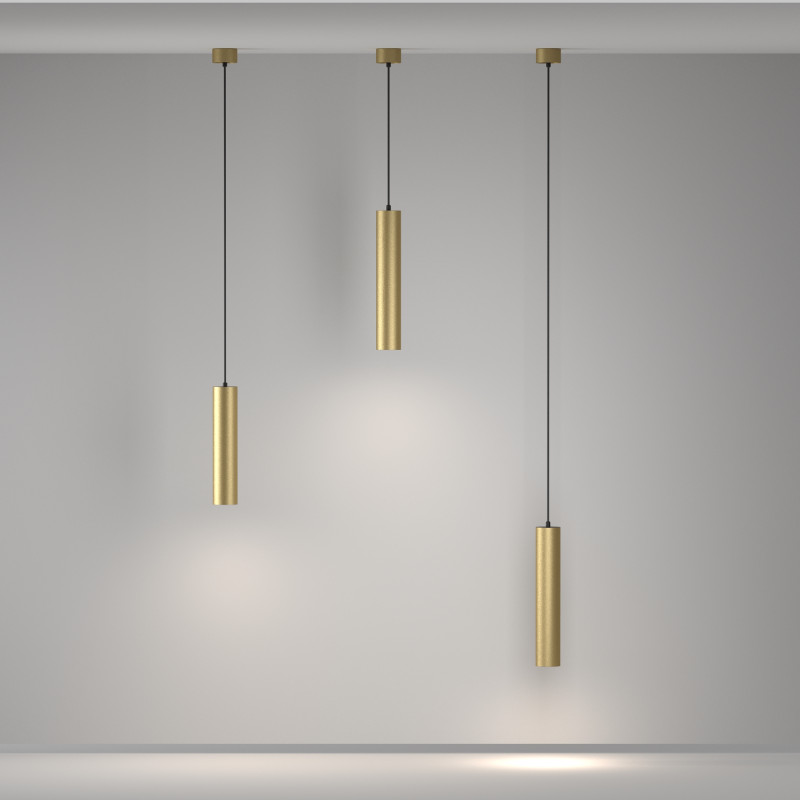Подвесной светильник 5,4*5,4*133 см, 1*GU10, 10W, Maytoni Technical Artisan P082PL-GU10-MG золото матовое