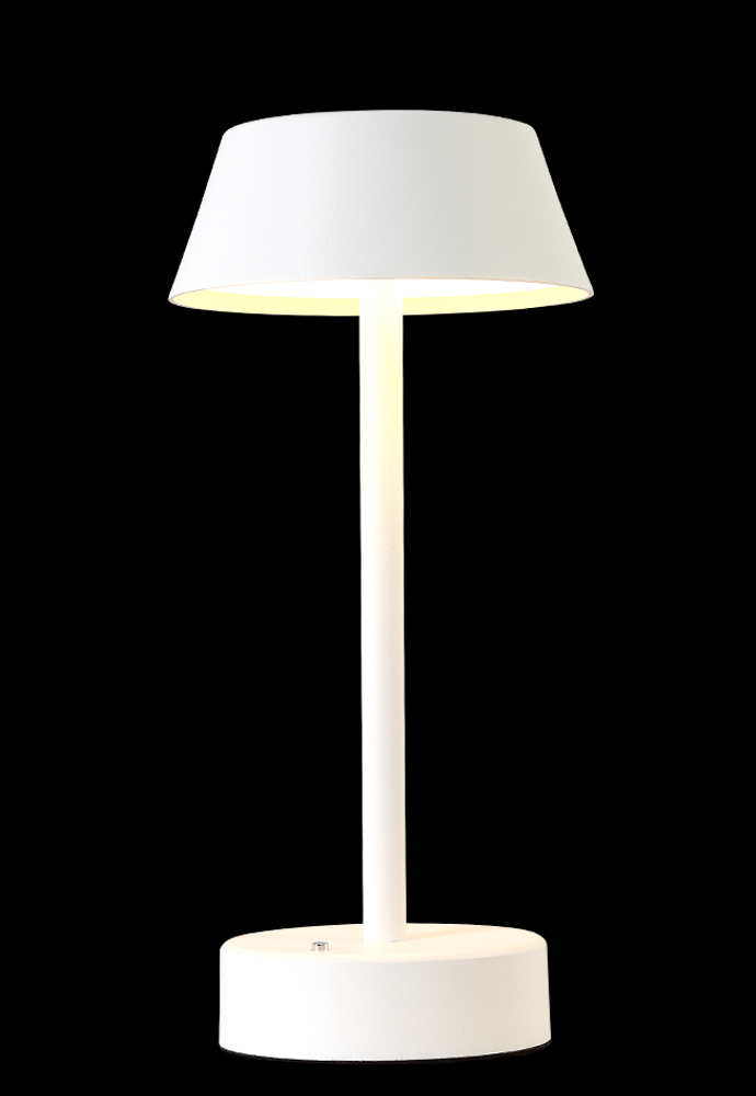 Настольная лампа 13 см, 1*6W, 3000К, Crystal Lux SANTA LG1 WHITE Белый