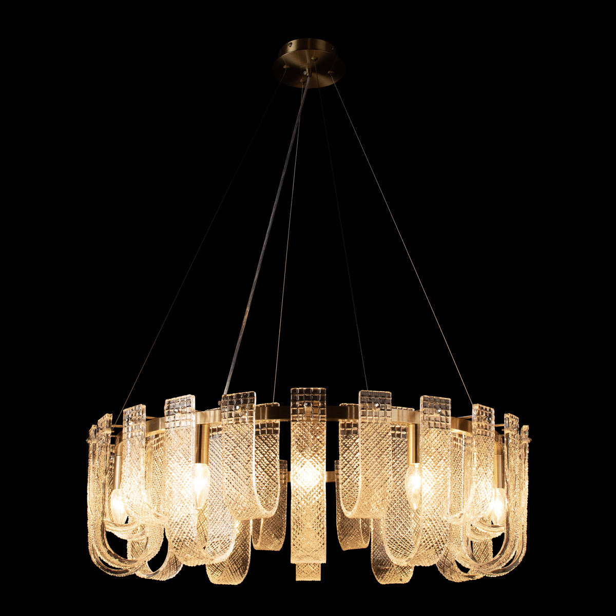 Подвесной светильник 80*25 см, 18*E14 LOFT IT Jersey бронза 10296/800