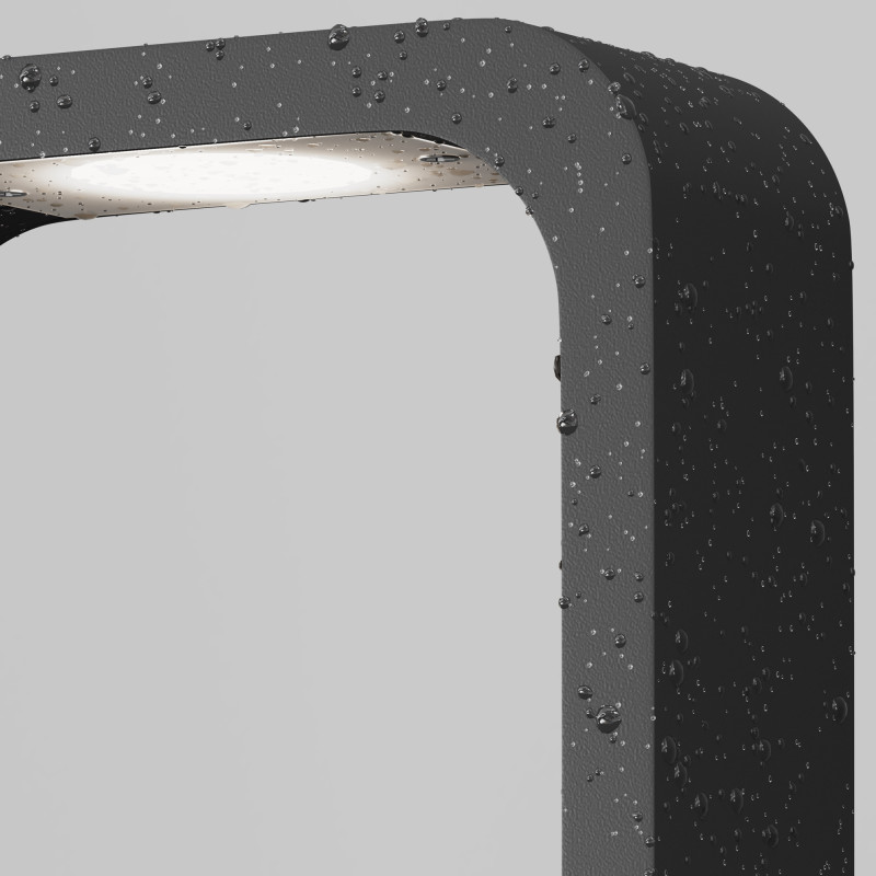 Садово-парковый светильник 4*12*65 см, LED, 7W, 3000К, Maytoni TRACK O461FL-L7GF3K1 серый