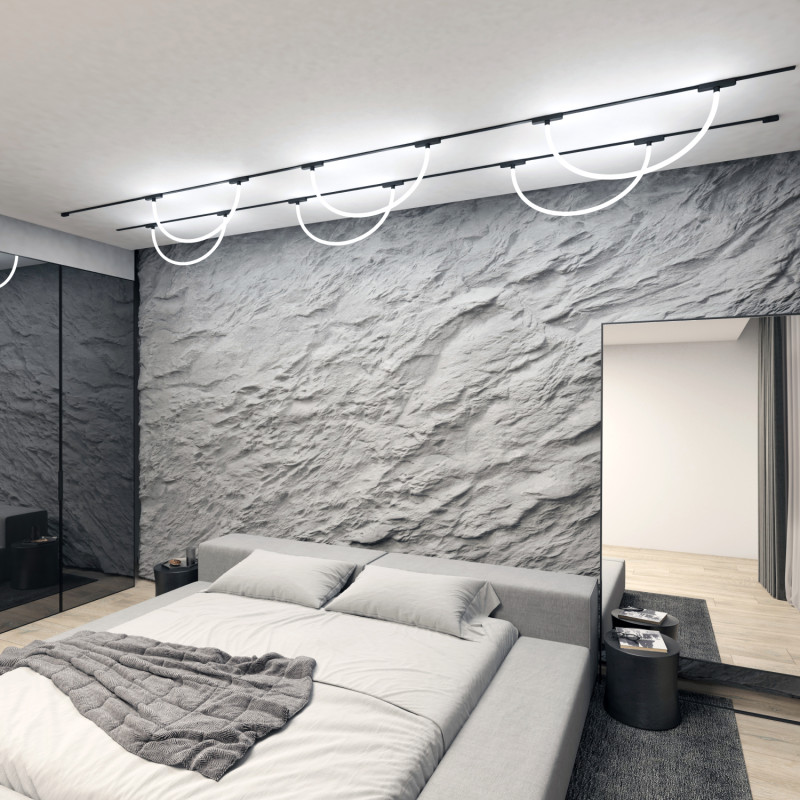 Светильник на шине 100*2,2* см, LED * 12W, 4000K, Denkirs Air Ray DK5357-BK, черный